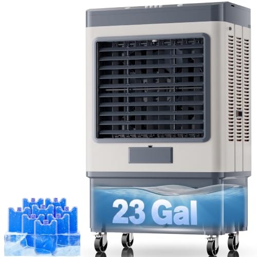 Auertech 7000CFM Swamp Cooler Outdoor, 23 Gal Swamp Cooler Air Conditioner